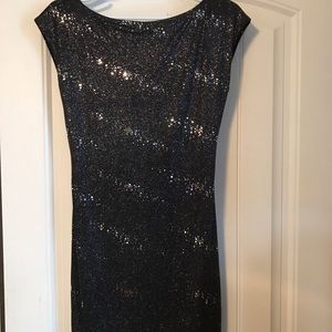 Sparkly open back mini dress